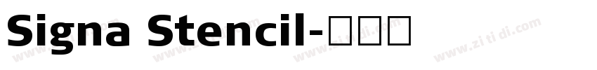 Signa Stencil字体转换
